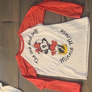 Girl's Size 7/8 The one and only Minnie Mouse Baseball Tee